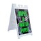 Signmission Vapes & Water Pipes, A-Frame & 2 Decals Installed, Heavy-Duty Plastic Frame SBHD-D-2436-Vapes & Water Pipes - alternate 1