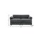 Homeroots 55" Gray Fabric Modular Sleeper Sofa With Ottoman 568278 - alternate 4
