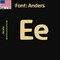 Aacc Self-Adhesive Vinyl Letter: E, Scale: 22 cm. Color: Gold Font: Anders by, 24PK AACC-Anders-UE-Gold-M22x24 - alternate 1