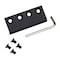 Renin Spectrum Series BD125-MB Track Joiner Kit, 250 lb, Matte Black BDB125-MB - alternate 1