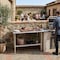 Amgood 30 in. x 48 in. All  Stainless Steel Work Table, 35in. Height Commercial Prep Table with AMG WTSS-3048-Z - alternate 5