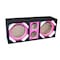 Deejay Led Two 8-in Woofers plus Two Tweeters Pink Empty Chuchera Speaker Enclosure D8T2PINK - alternate 1