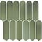 Daltile Artefino Vintage 2 x 6 Fish Scale Mosaic 10.00 SQFT/Carton, 10PK AR1726FHSCLMSGL - alternate 1