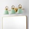 Jonathan Y Phineas 25.5" 3-Light Adjustable Farmhouse Bohemian Iron LED Vanity Light, Mint Green/Brass Gold JYL1116D - alternate 6