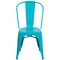 Flash Furniture Contemporary Stackable Chair, Blue Back, 17-3/4 in W 20" L 33-1/2" H ET-3534-CB-GG - alternate 4
