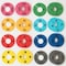 Nahanco Colorful Round Clothing Size Dividers, 8 Mixed Colors, Black Print8 Sizes, 5 pcs. each, 40PK CCKIT4 - alternate 1