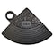 Wearwell Antifatigue Mat, 3 in L x 4 in W, 5/8 in Thickness, Nitrile Rubber, Black 578.CORNERNBRBK-CS4 - alternate 1