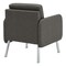 Office Star Armchair, Gray Seat, Gray Back, 26 in W 26 3/4 in L 33 1/2 in H, Polyurethane Seat SL5601-P52 - alternate 3