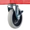 Luxor Utility Cart with Lipped Plastic Shelves, 300 lb Load Capacity, 2 Shelves, 24 in L, 18 in W RDSTC22RD - alternate 2