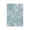 Homeroots 9' X 12' Teal Blue And Aqua Abstract Washable Indoor Outdoor Area Rug 587492 - alternate 6