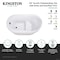 Kingston Brass 52-Inch Acrylic Oval Single Slipper Freestanding Tub with Overflow/Drain Assembly and Integral Seat VTRS523030M3 - alternate 5