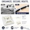 Kable Kontrol Adhesive Cable Tie Mounts, 1" Sq, Natural Nylon, PK100 CT280 - alternate 4