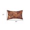 Homeroots Set of Two 12" X 20" Tan Chevron Cowhide Lumbar Throw Pillows, 2PK 544588 - alternate 5