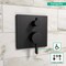 Hansgrohe Ecostat Pressure Balance Trim Square with Diverter in Matte Black 15862671 - alternate 2