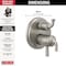 Delta Kayra 2-Handle Monitor 17 Series Valve Trim with 3- or 6- Setting Diverter T27933-SS - alternate 2