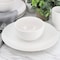 Gibson Home Everyday Plus 12 Piece Round Stoneware Dinnerware Set in White 142565.12 - alternate 4
