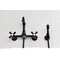Kingston Brass Two-Handle Wall Mount Bridge Kitchen Faucet with Brass Sprayer, Oil Rubbed Bronze KS2445AXBS - alternate 2