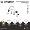 Kingston Brass Widespread Bathroom Faucet with Brass Pop-Up, Polished Nickel KS8926DKL - alternate 3