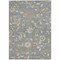 Homeroots 5' X 8' Gray Blue And Green Floral Washable Indoor Outdoor Area Rug 597813 - alternate 4