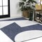 Jonathan Y Lucian Modern Geometric Abstract Two-Tone Navy/Cream 4 ft. x 6 ft. Indoor/Outdoor Area Rug TSN302B-4 - alternate 5