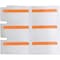 Brady Color Polyester Laboratory Labels 0.375 in H x 1 in W Orange, White 1500/RL B33-152-494-OR - alternate 3