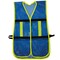 Surtek Safety Vest Polyester Mesh With Double Hook Adjustment Blue One Size 137493 - alternate 1