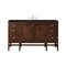 James Martin Vanities Addison 60" Single Vanity, Mid-Century Acacia, w/ 3 CM Phantome Eclos Top E444-V60S-MCA-3PHT - alternate 1