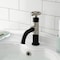 Kingston Brass One-Handle Single-Hole Bathroom Faucet with Push Pop-Up Drain, Matte Black/Brushed Nickel KS2828CG - alternate 2