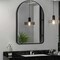 Homeroots 39" Black Arch Metal Framed Bathroom Vanity Mirror 562896 - alternate 4