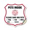 Signmission Pets Inside Shield Sign Alert Please Sav, 12 Inch X 12 Inch, Vinyl Decal SHI-D-12-429 - alternate 1