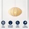 Jonathan Y Kira 18.38" 1-Light Scandinavian Japandi Adjustable Lantern Metal w/Ribbed Cocoon UFO Saucer Shade L JYL4208A - alternate 4