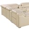 Homeroots Beige Italian Leather Power Reclining U Shaped Twelve Piece Corner Sectional With Console 632553 - alternate 5