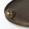 Homeroots 14in Antiqued Gold Metal Hand Finished Oval Vanity Tray With Handles 731278 - alternate 4