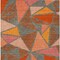 Homeroots 9' X 12' Rust Gray And Pink Geometric Washable Indoor Outdoor Area Rug 600394 - alternate 3