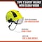 Malta Dynamics SafetyHelmet w/Clear Visor, Acrylonitrile Butadiene Styrene (ABS), Ratchet, Yellow HTY2001 - alternate 2