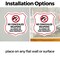 Signmission Concealed Carry Shield Sign No Concealed, 6 inch X 6 inch, Vinyl Decal, 2PK SHI-D-2PACK-6-372 - alternate 3