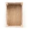 Homeroots 15" Organic Natural Wood Stacking Milk Crate with Chalkboard Side 471939 - alternate 3