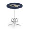 Holland Bar Stool Co 42" Chrome Georgia Tech Pub Table, 36" dia. Top L216C4236GATech - alternate 1