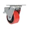 Vestil Polyurethane Swivel With Total Brake Caster 4 In. Diameter x 2 In. Width 792 lb Red/Black CST-VE-4X2PU-SWTB - alternate 3