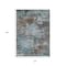 Homeroots 10' X 14' Brown And Blue Abstract Washable Indoor Outdoor Area Rug 630722 - alternate 2