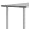 Flash Furniture Reese 30x48 Portable Work Table, SS Top Shelf, Galvanized Steel Undershelf, 4 Casters w/2 Locking NH-WT-3048-CAS-GG - alternate 3