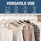 Lifemaster Velvet Hangers, Swivel Hook, Non-Slip, Heavy Duty, Holds 10 lbs, Ivory, 5PK LMVELIVO5 - alternate 2