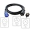 Ac Works SJTW Extension Cord, 12 AWG, Indoor/Outdoor, 12/3, 1 Outlets, 5-15/20R, Black, PVC, 5-15/20P, 25 ft 15/20AEX-025 - alternate 3