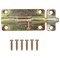 Prosource Lockable Barrel Bolt, 0.31 Dia in Bolt Head, 4 in L Bolt, Steel, Satin Brass BH-101-PS - alternate 1
