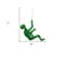 Homeroots 6" X 3" Green Resin Climbing Man Hanging Dimensional Sculpture 358138 - alternate 3