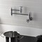 Kingston Brass Wall Mount Pot Filler Faucet with Knurled Handle, Polished Chrome KS3101RKZ - alternate 3