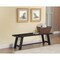 Homeroots 60" Gray And Dark Brown Distressed Wood Dining Bench 524059 - alternate 2