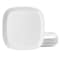 Our Table Simply White 6 Piece 10 Inch Square Fine Ceramic Dinner Plate Set in White 133015.01 - alternate 1