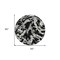 Homeroots 8' Black And Gray Round Abstract Washable Indoor Outdoor Area Rug 600068 - alternate 3