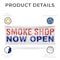 Signmission Smoke Shop Now Open, 48 Inch x 120 Inch, Vinyl Banner B-120-30857 - alternate 2